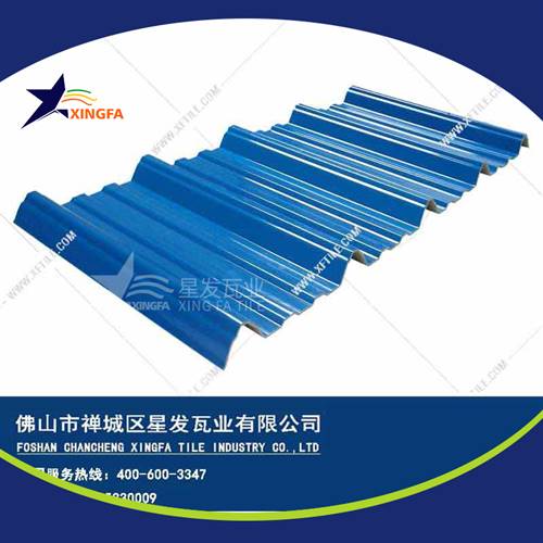 厚度3.0mm蓝色900型PVC塑胶瓦 无锡工程钢结构厂房防腐隔热塑料瓦 pvc多层防腐瓦生产网上销售